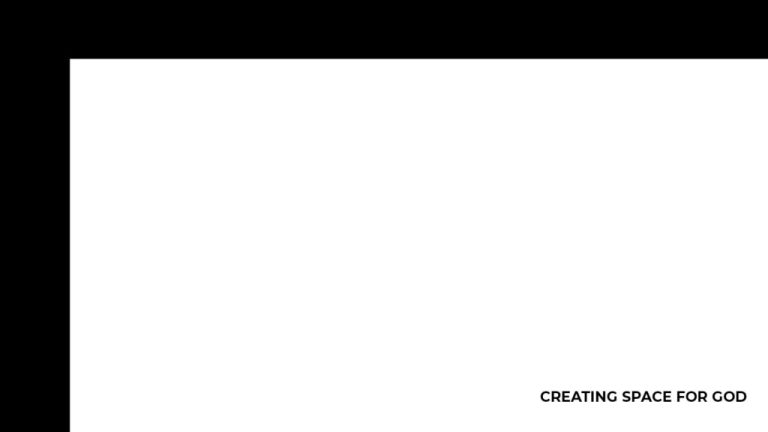 Creating Space For God – Church Sermon Series Ideas